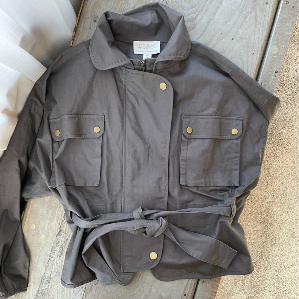 Mare Mare x Anthropologie belted utility jacket | size medium - Picture 5 of 11